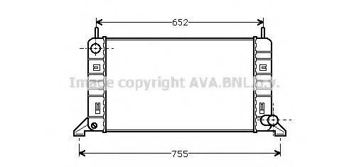 AVA QUALITY COOLING FD2078 Радіатор, охолодження двигуна