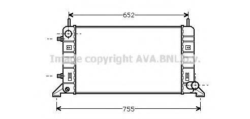 AVA QUALITY COOLING FD2079 Радіатор, охолодження двигуна