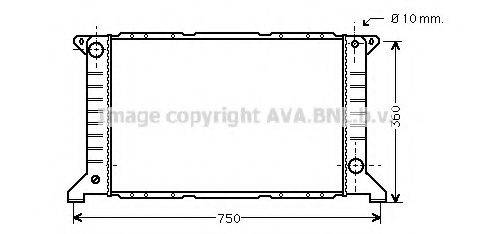 AVA QUALITY COOLING FD2169 Радіатор, охолодження двигуна