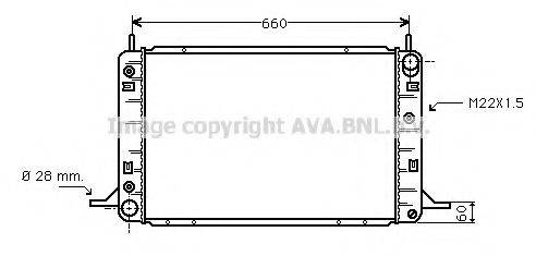 AVA QUALITY COOLING FD2194 Радіатор, охолодження двигуна