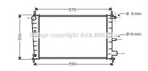 AVA QUALITY COOLING FD2217 Радіатор, охолодження двигуна