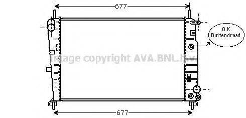 AVA QUALITY COOLING FD2226 Радіатор, охолодження двигуна