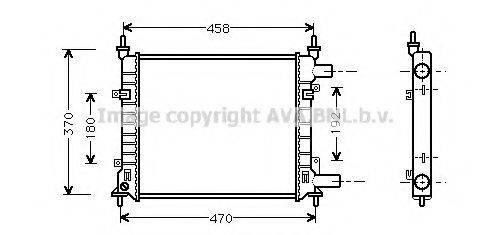 AVA QUALITY COOLING FD2257 Радіатор, охолодження двигуна