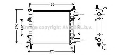 AVA QUALITY COOLING FD2260 Радіатор, охолодження двигуна