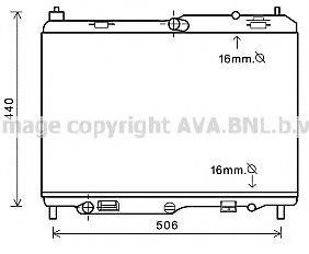 AVA QUALITY COOLING FD2441 Радіатор, охолодження двигуна