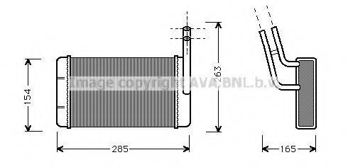 AVA QUALITY COOLING FD6136 Теплообмінник, опалення салону