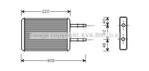 AVA QUALITY COOLING FD6353 Теплообмінник, опалення салону