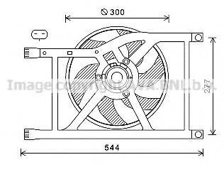 AVA QUALITY COOLING FD7564 Вентилятор, охолодження двигуна