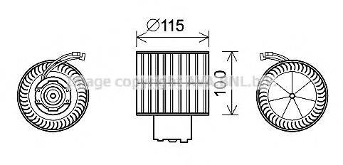 AVA QUALITY COOLING FD8500 Електродвигун, вентиляція салону