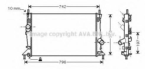 AVA QUALITY COOLING FDA2369 Радіатор, охолодження двигуна