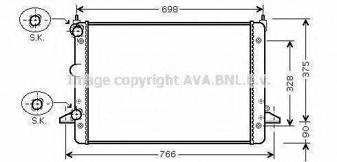 AVA QUALITY COOLING FDA2396 Радіатор, охолодження двигуна