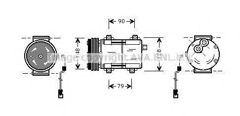 AVA QUALITY COOLING FDAK277 Компресор, кондиціонер