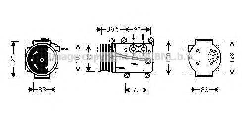 AVA QUALITY COOLING FDK082 Компресор, кондиціонер