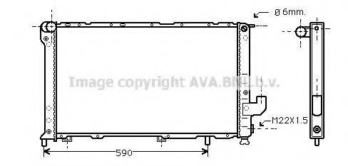 AVA QUALITY COOLING FT2098 Радіатор, охолодження двигуна