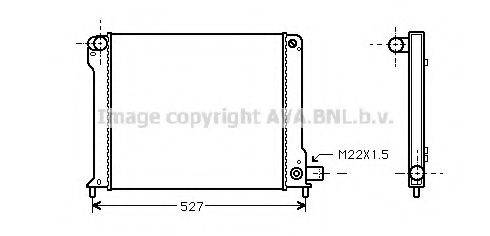 AVA QUALITY COOLING FT2123 Радіатор, охолодження двигуна