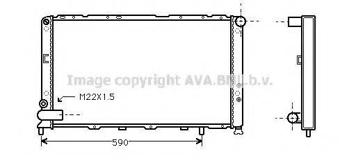 AVA QUALITY COOLING FT2144 Радіатор, охолодження двигуна