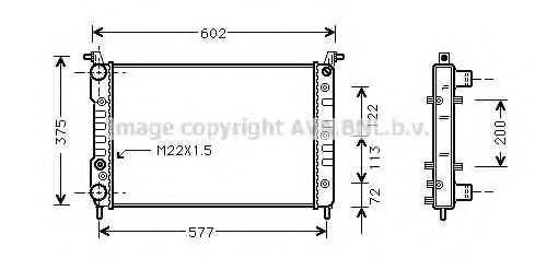 AVA QUALITY COOLING FT2224 Радіатор, охолодження двигуна