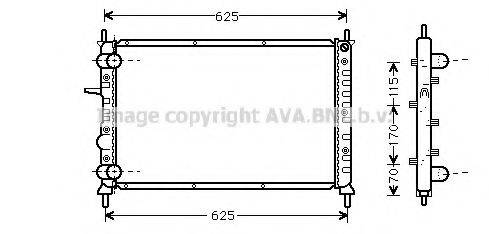 AVA QUALITY COOLING FT2231 Радіатор, охолодження двигуна