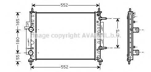 AVA QUALITY COOLING FT2260 Радіатор, охолодження двигуна