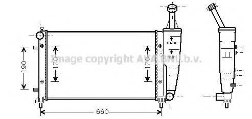 AVA QUALITY COOLING FT2300 Радіатор, охолодження двигуна