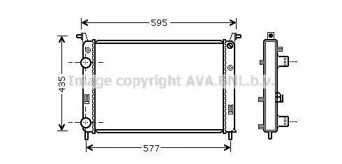 AVA QUALITY COOLING FT2316 Радіатор, охолодження двигуна