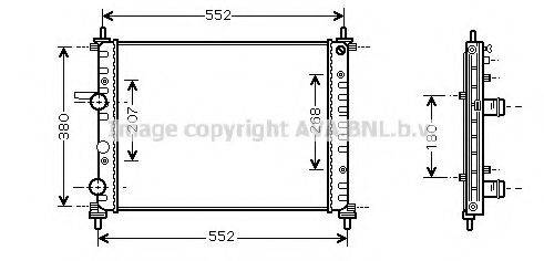 AVA QUALITY COOLING FT2317 Радіатор, охолодження двигуна