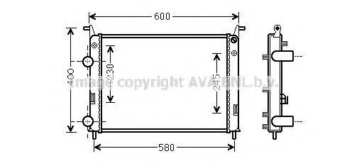 AVA QUALITY COOLING FT2336 Радіатор, охолодження двигуна