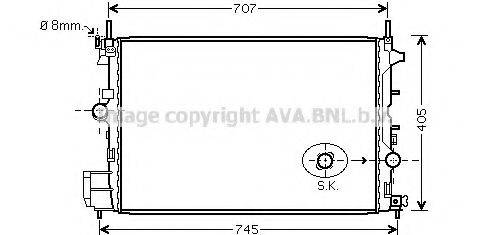 AVA QUALITY COOLING FT2338 Радіатор, охолодження двигуна