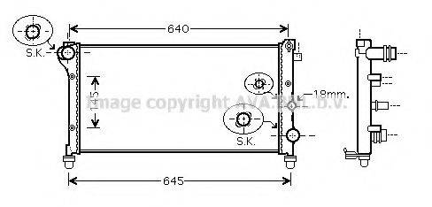 AVA QUALITY COOLING FT2362 Радіатор, охолодження двигуна