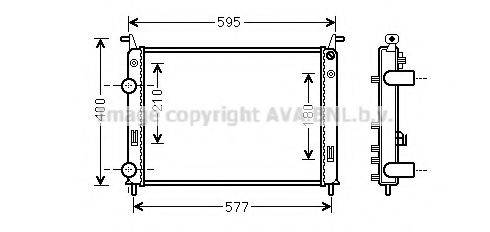 AVA QUALITY COOLING FT2370 Радіатор, охолодження двигуна