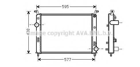 AVA QUALITY COOLING FT2371 Радіатор, охолодження двигуна