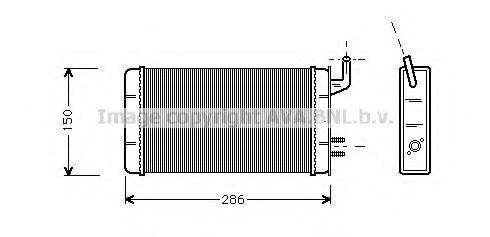 AVA QUALITY COOLING FT6083 Теплообмінник, опалення салону