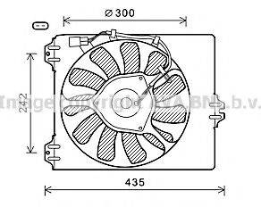 AVA QUALITY COOLING FT7590 Вентилятор, охолодження двигуна