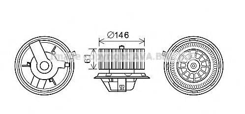 AVA QUALITY COOLING FT8428 Електродвигун, вентиляція салону