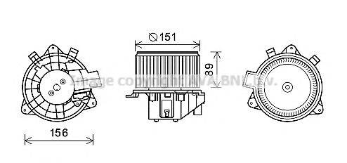 AVA QUALITY COOLING FT8439 Електродвигун, вентиляція салону