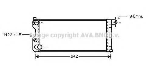 AVA QUALITY COOLING FTA2074 Радіатор, охолодження двигуна