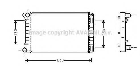 AVA QUALITY COOLING FTA2210 Радіатор, охолодження двигуна