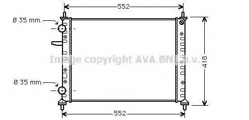 AVA QUALITY COOLING FTA2229 Радіатор, охолодження двигуна