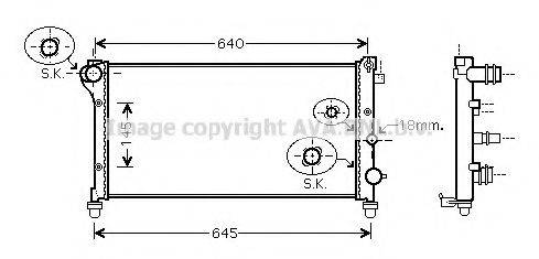 AVA QUALITY COOLING FTA2292 Радіатор, охолодження двигуна