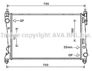 AVA QUALITY COOLING FTA2449 Радіатор, охолодження двигуна