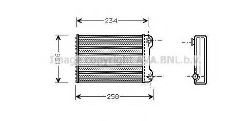 AVA QUALITY COOLING FTA6242 Теплообмінник, опалення салону