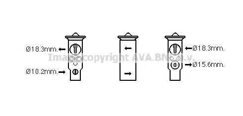 AVA QUALITY COOLING HD1285 Розширювальний клапан, кондиціонер