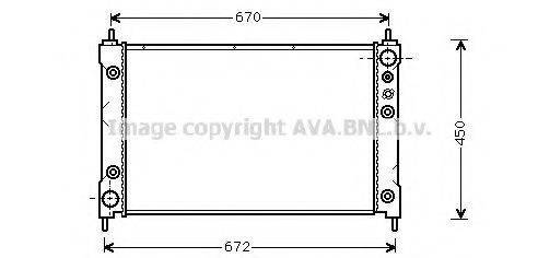 AVA QUALITY COOLING HD2037 Радіатор, охолодження двигуна