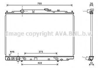 AVA QUALITY COOLING HD2252 Радіатор, охолодження двигуна