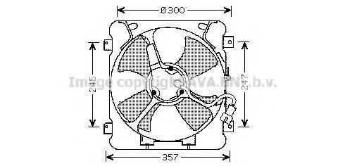 AVA QUALITY COOLING HD7527 Вентилятор, охолодження двигуна