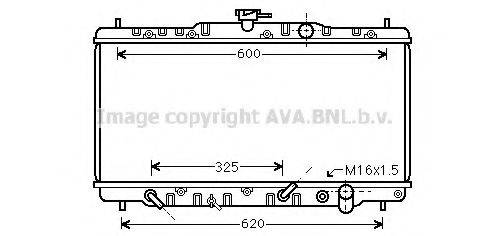 AVA QUALITY COOLING HDA2053 Радіатор, охолодження двигуна