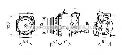 AVA QUALITY COOLING HDAK275 Компресор, кондиціонер