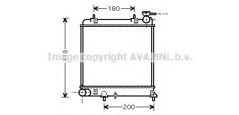 AVA QUALITY COOLING HY2085 Радіатор, охолодження двигуна