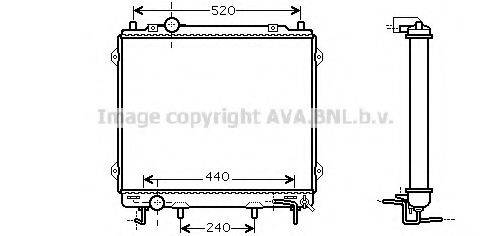 AVA QUALITY COOLING HY2146 Радіатор, охолодження двигуна