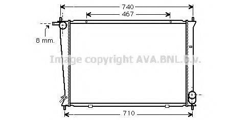 AVA QUALITY COOLING HY2148 Радіатор, охолодження двигуна